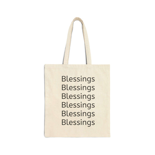 Tote Bag Front View – Blessings Vintage Woman Illustration