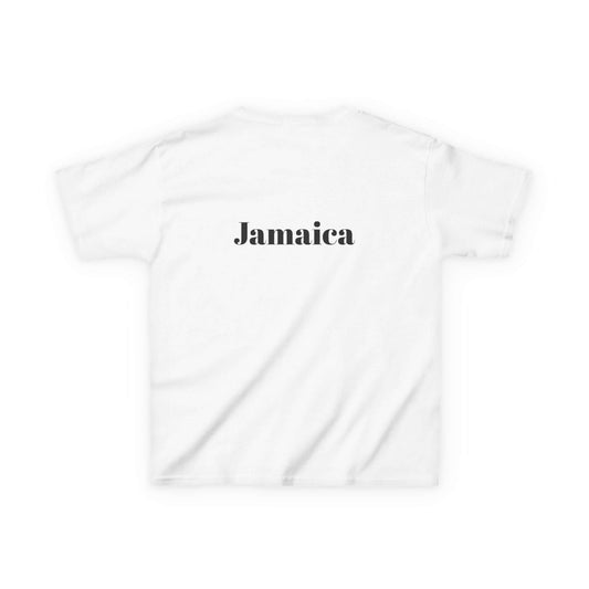 Kids T-Shirt Front View – Dancing Bananas Jamaican Sunset