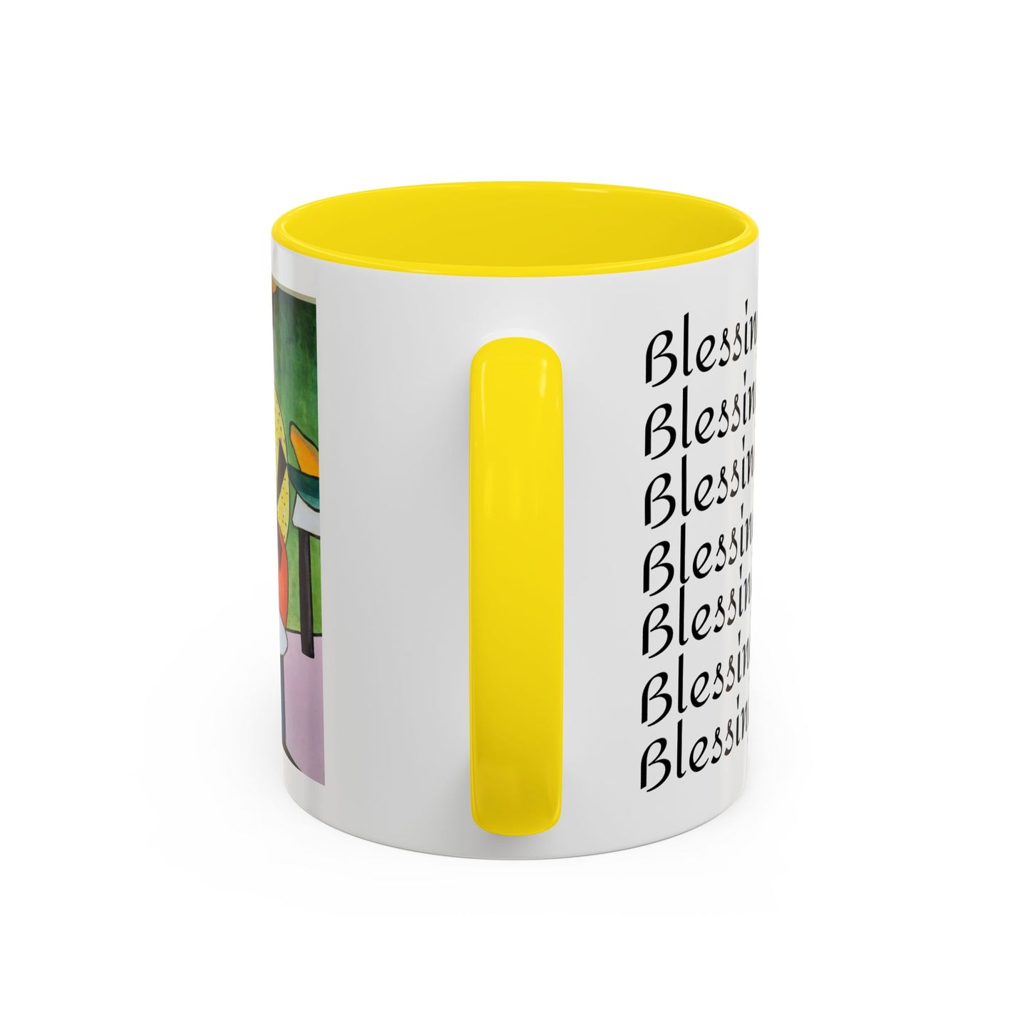 Jamaican Blessings Coffee Mug, Accent Mug, Gift for Coffee Lovers, Artistic Mug, Unique Kitchen Décor, Caribbean Inspired Mug