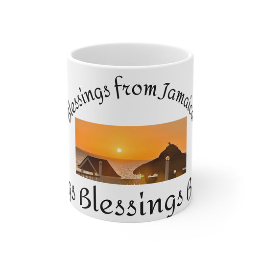 Caribbean sunset 11 oz coffee or tea mug.