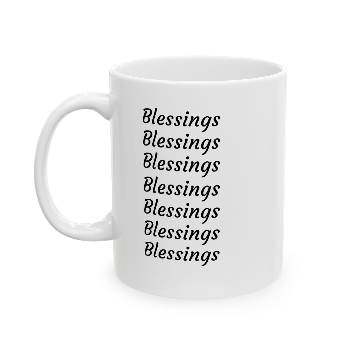 Blessings Cat Ceramic Mug | Cozy Coffee Cup, Pet Lover Gift, Cat Decor, Birthday Present, Home & Office Essentials