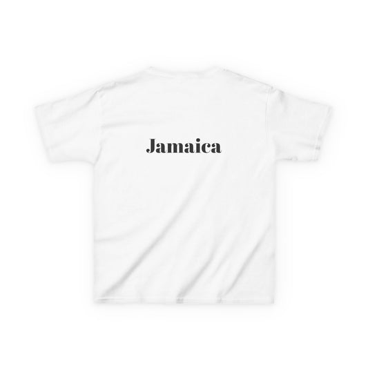 Kids T‑Shirt — Dancing Bananas on a Jamaican Sunset Beach Graphic Tee
