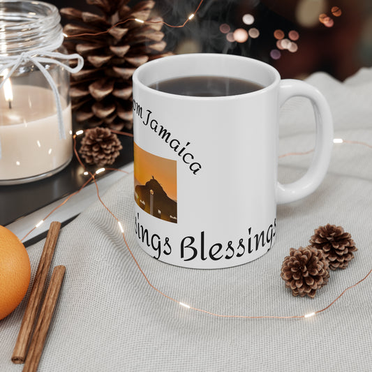 Jamaican sunset Blessings mug